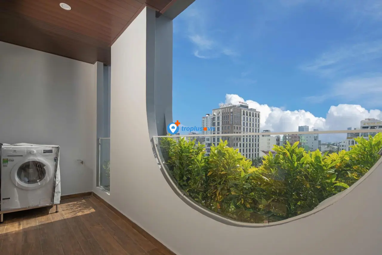 Căn hộ cao cấp 1 phòng ngủ cho thuê tại Sơn Trà – Hồ Nghinh, Đà Nẵng | Full nội thất, máy giặt riêng, giá 14 triệu/tháng