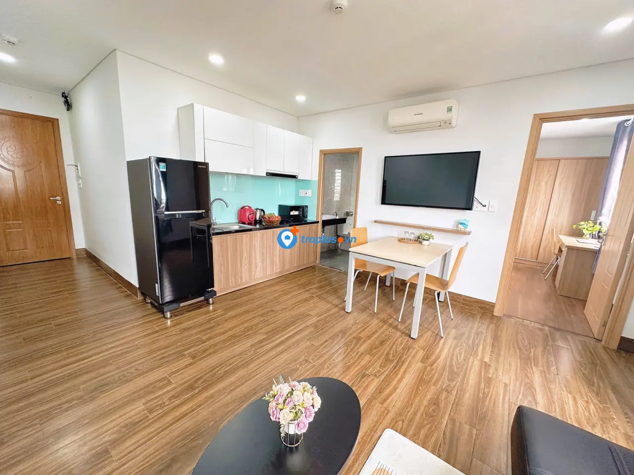 Cho thuê căn hộ 1 phòng ngủ full nội thất mới 100% – gần biển Mỹ Khê, khu An Thượng – giá 15 triệu/tháng